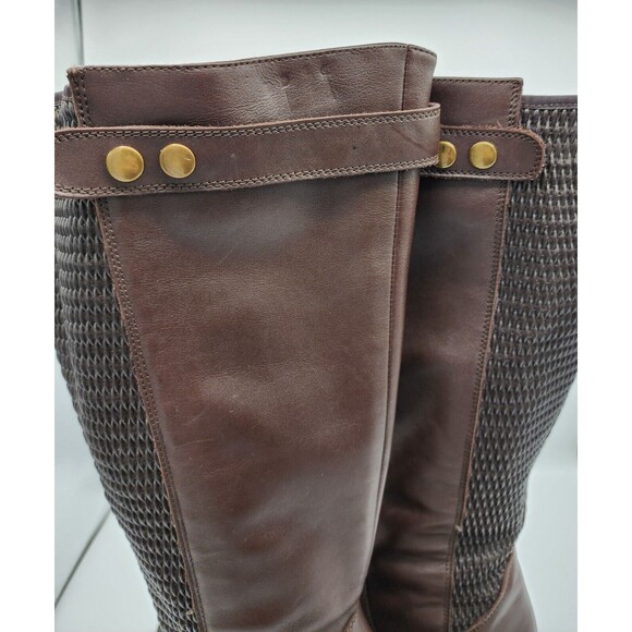 David Tate Women's Brown Boots sz 8M WIDE Calf - Avery 18 - Preowned - Picture 8 of 11